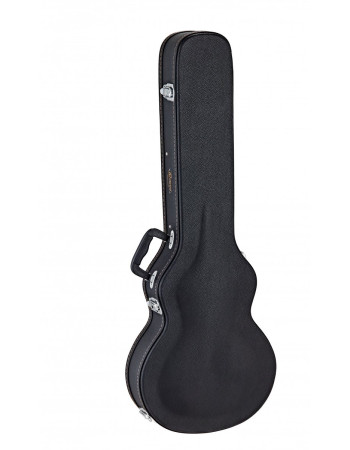 Ortega OSCCSTD Economy Single-Cut-E-Guitar-Hardcase - Black