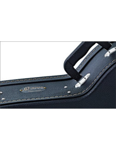 Ortega OSCCSTD Economy Single-Cut-E-Guitar-Hardcase - Black