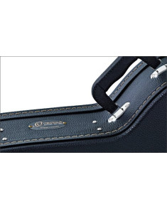 Ortega OSCCSTD Economy Single-Cut-E-Guitar-Hardcase - Black