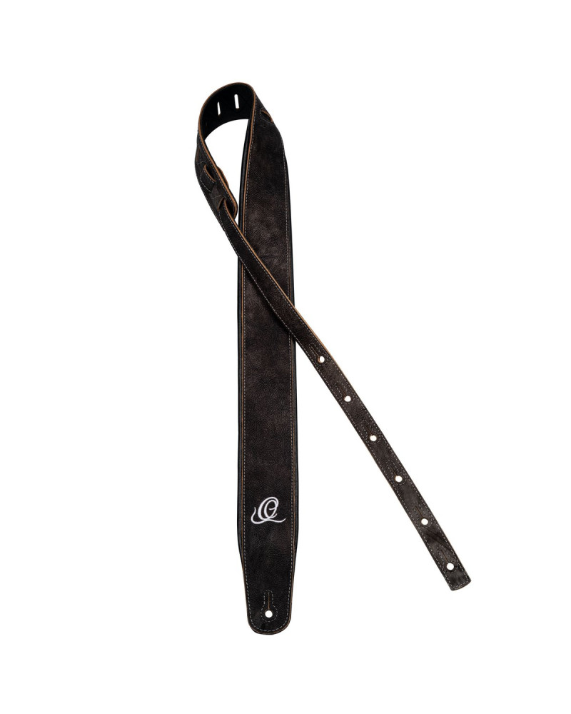 Ortega OSCL-1 Genuine-Leather Guitar-Strap - Roman Marble