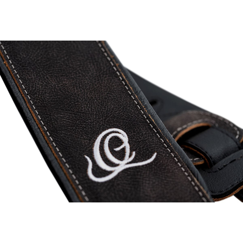 Ortega OSCL-1 Genuine-Leather Guitar-Strap - Roman Marble