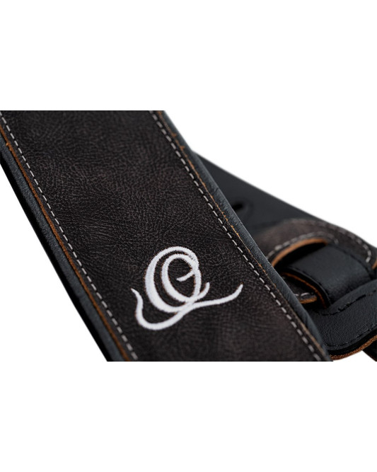 Ortega OSCL-1 Genuine-Leather Guitar-Strap - Roman Marble