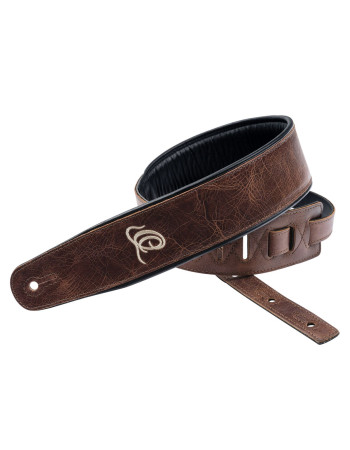 Ortega OSCL-4 Genuine-Leather Guitar-Strap - Vintage Brown