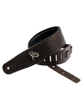 Ortega OSCL-6 Genuine-Leather Guitar-Strap - Vintage Bronze
