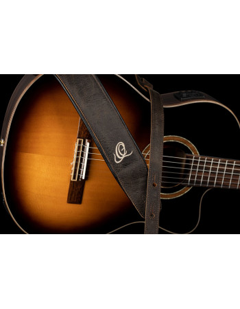 Ortega OSCL-6 Genuine-Leather Guitar-Strap - Vintage Bronze