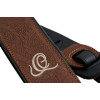 Ortega OSCU-2 Genuine-Leather Guitar-Strap - Natural Brown Flora