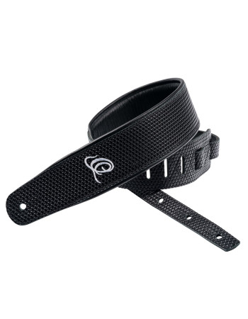 Ortega OSCU-4 Genuine-Leather Guitar-Strap - Black Braid