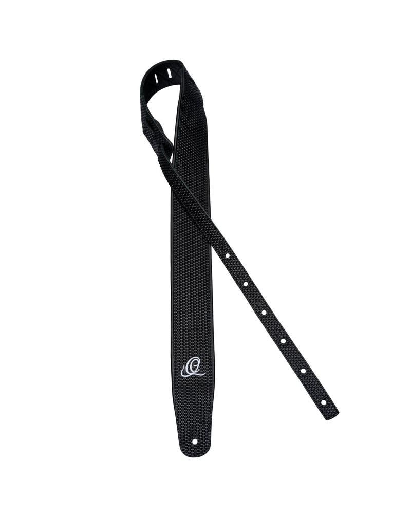 Ortega OSCU-4 Genuine-Leather Guitar-Strap - Black Braid