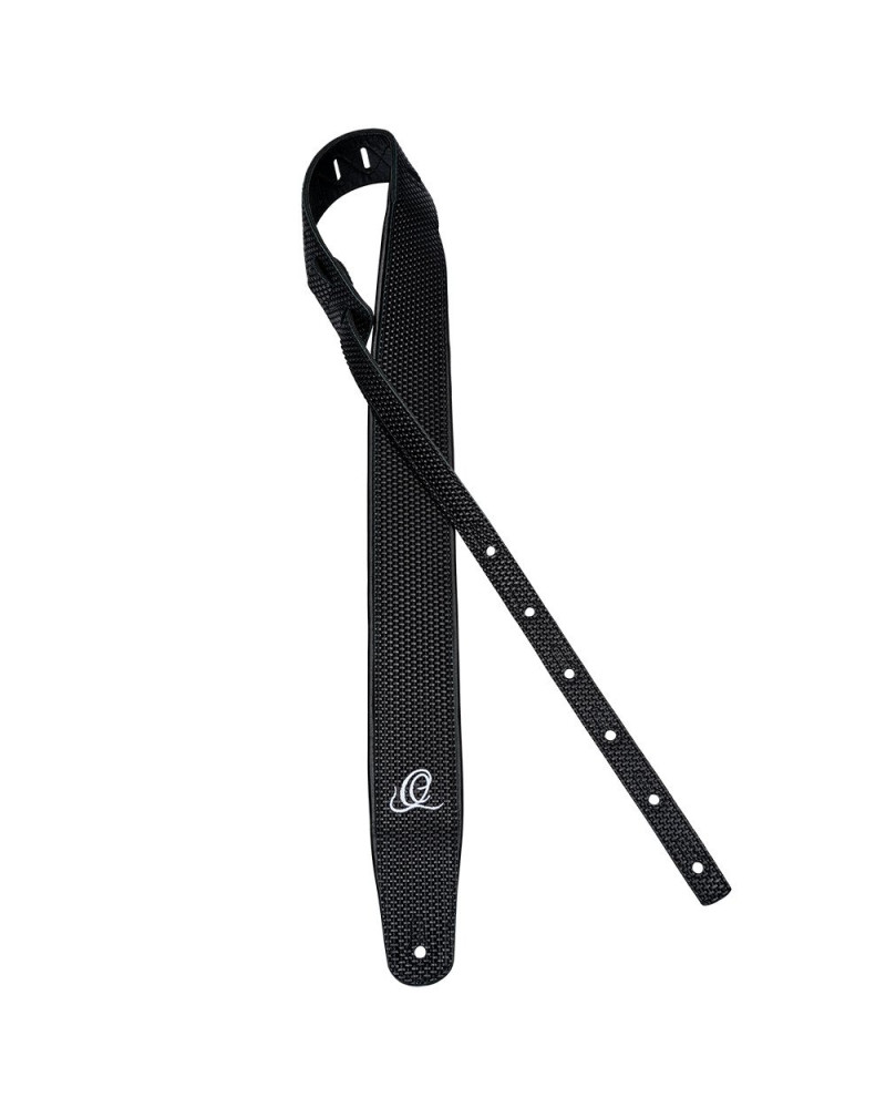 Ortega OSCU-4 Genuine-Leather Guitar-Strap - Black Braid