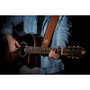 Ortega OSCU-5 Genuine-Leather Guitar-Strap - Tan Braid