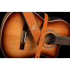Ortega OSCU-6 Genuine-Leather Guitar-Strap - Orange Braid