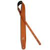 Ortega OSCU-6 Genuine-Leather Guitar-Strap - Orange Braid