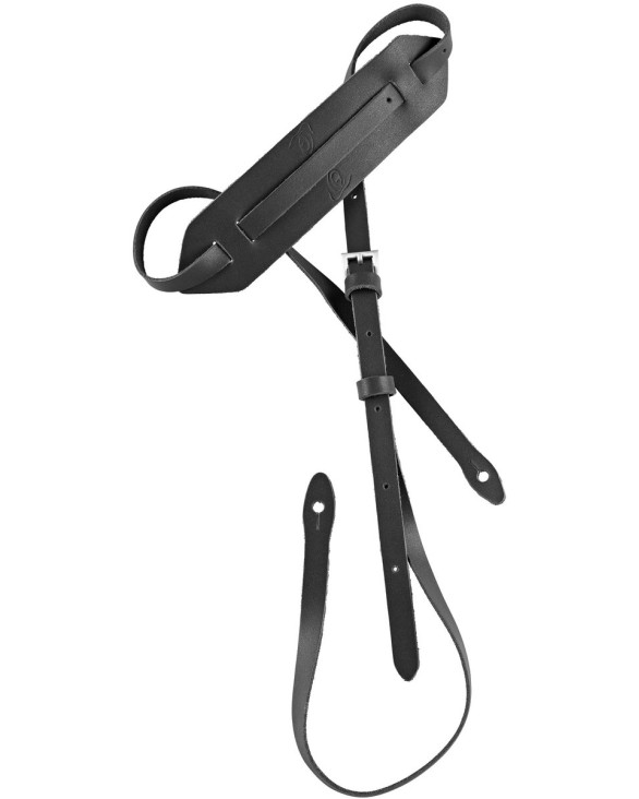Ortega OSM-BK Mandolin Leather-Strap - Black