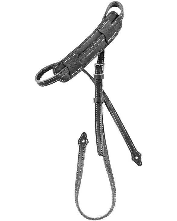 Ortega OSMDLX-BK DeLuxe Mandolin Leather-Strap - Black
