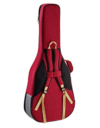 Ortega OSOCADN-BX Dreadnought-Guitar-Soft-Case - Bordeaux Wine
