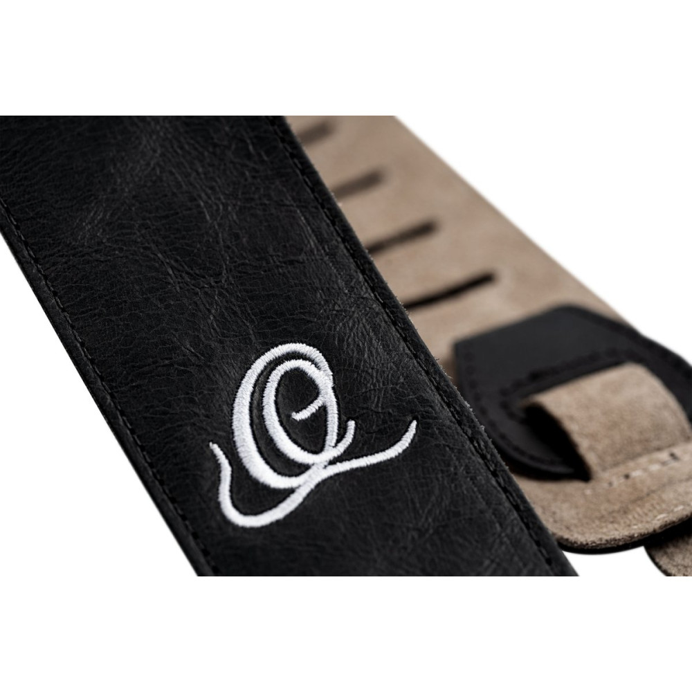 Ortega OSSU-10 Suede-Leather Guitar-Strap - Ash