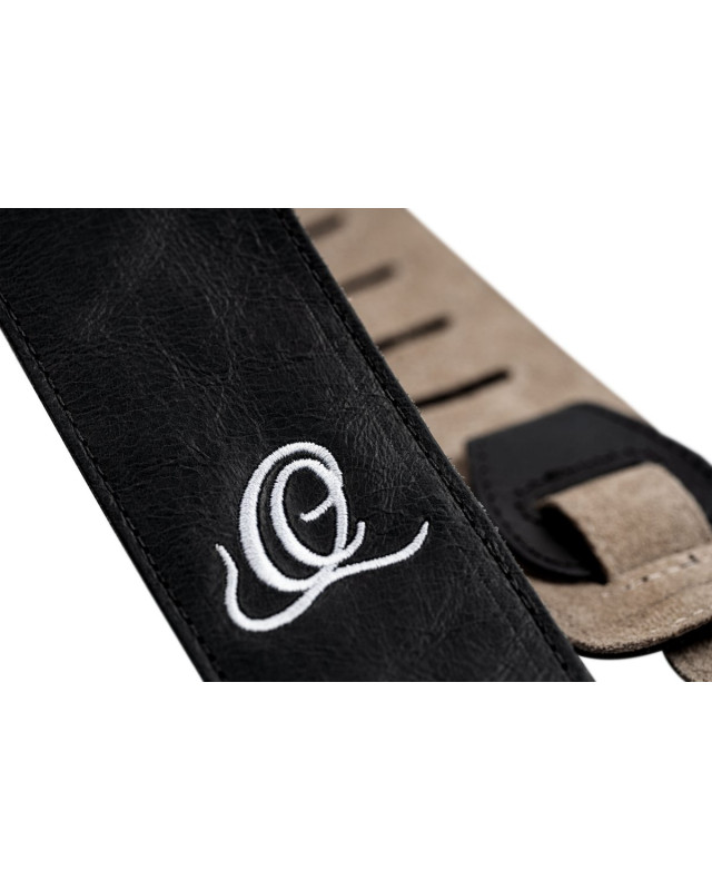 Ortega OSSU-10 Suede-Leather Guitar-Strap - Ash