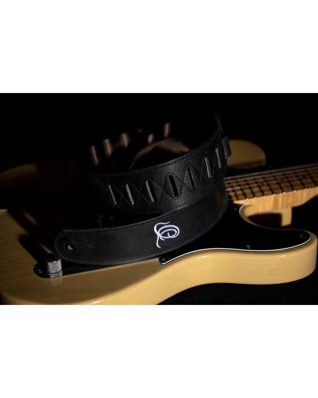 Ortega OSSU-10 Suede-Leather Guitar-Strap - Ash