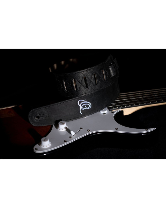 Ortega OSSU-10 Suede-Leather Guitar-Strap - Ash