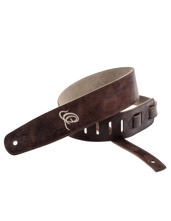 Ortega OSSU-20 Suede-Leather Guitar-Strap - Peat