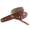 Ortega OSSU-30 Suede-Leather Guitar-Strap - Caramel