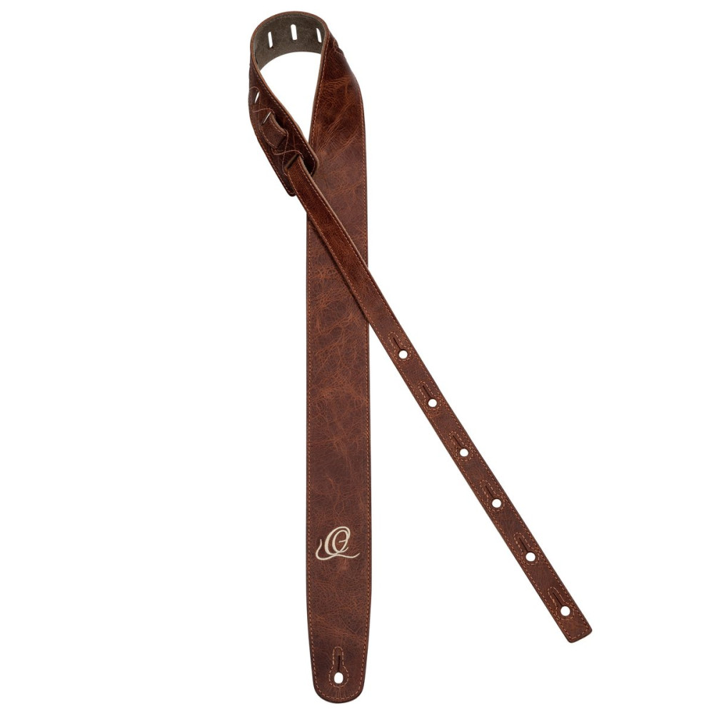 Ortega OSSU-30 Suede-Leather Guitar-Strap - Caramel