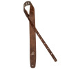 Ortega OSSU-40 Suede-Leather Guitar-Strap - Cognac