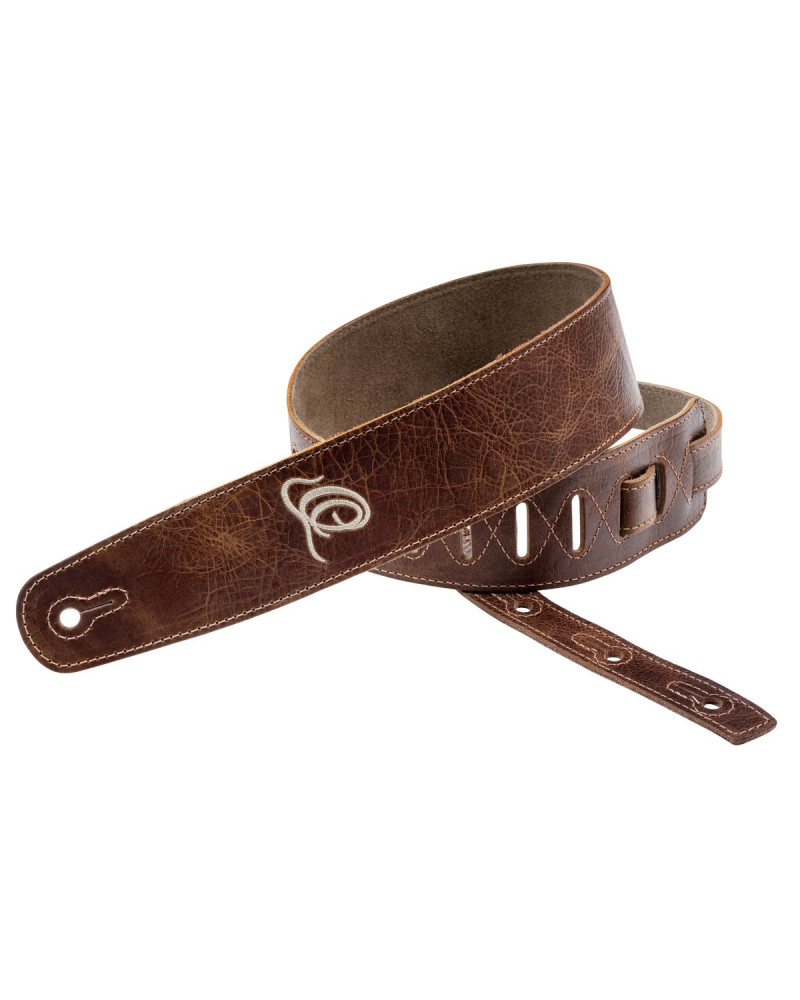 Ortega OSSU-50 Suede-Leather Guitar-Strap - Vintage Malt