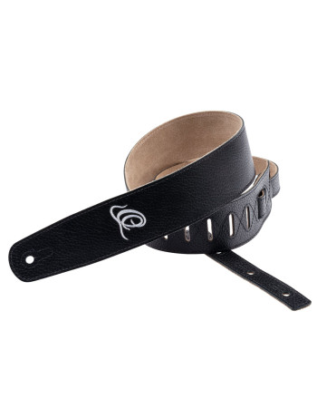 Ortega OSSU-60 Suede-Leather Guitar-Strap - Relax Black