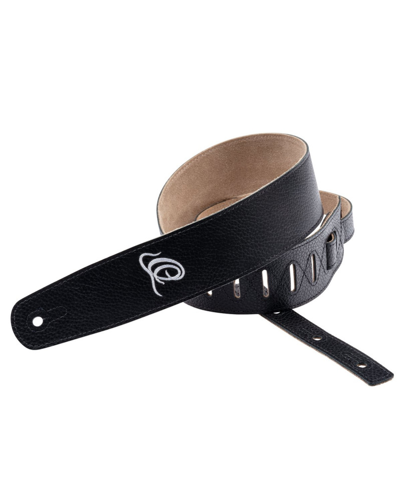 Ortega OSSU-60 Suede-Leather Guitar-Strap - Relax Black