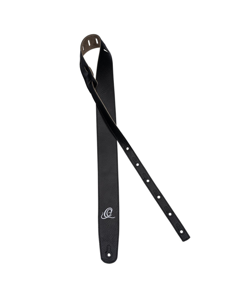 Ortega OSSU-60 Suede-Leather Guitar-Strap - Relax Black