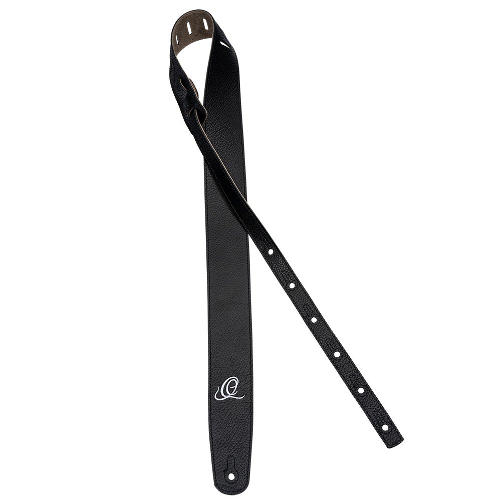 Ortega OSSU-60 Suede-Leather Guitar-Strap - Relax Black
