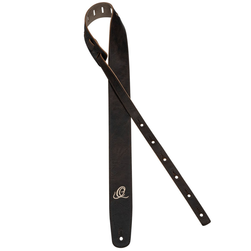 Ortega OSSU-70 Suede-Leather Guitar-Strap - Patina Bronze
