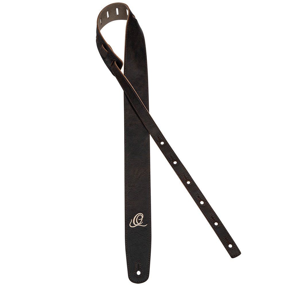 Ortega OSSU-70 Suede-Leather Guitar-Strap - Patina Bronze