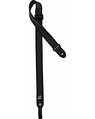 Ortega OSVU-BK Vegan Series Ukulele-Strap - Black + Bonus CONNECT-XX
