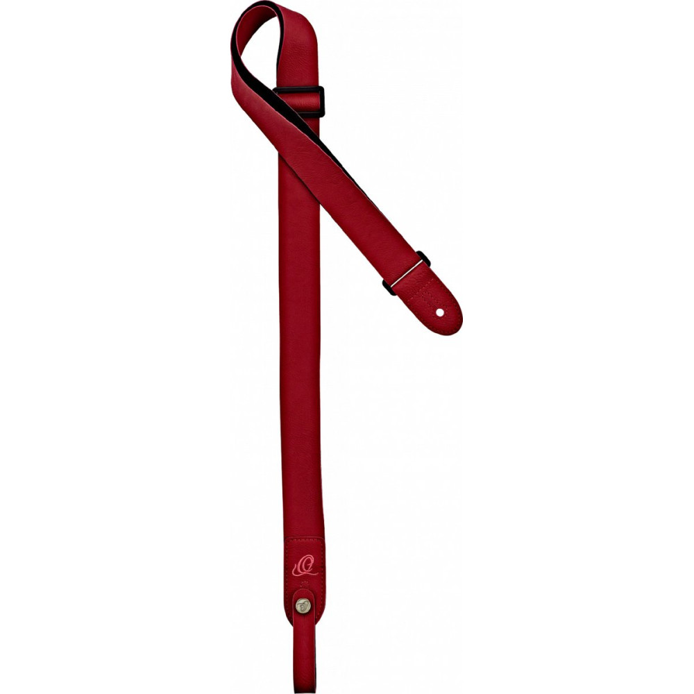 Ortega OSVU-RD Vegan Series Ukulele-Strap - Red + Bonus CONNECT-XX