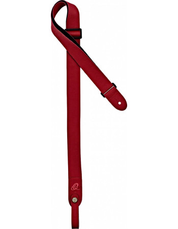 Ortega OSVU-RD Vegan Series Ukulele-Strap - Red + Bonus CONNECT-XX