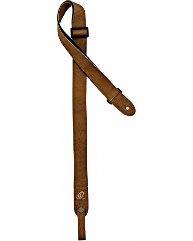 Ortega OSVU-TN Vegan Series Ukulele-Strap - Tan + Bonus CONNECT-XX