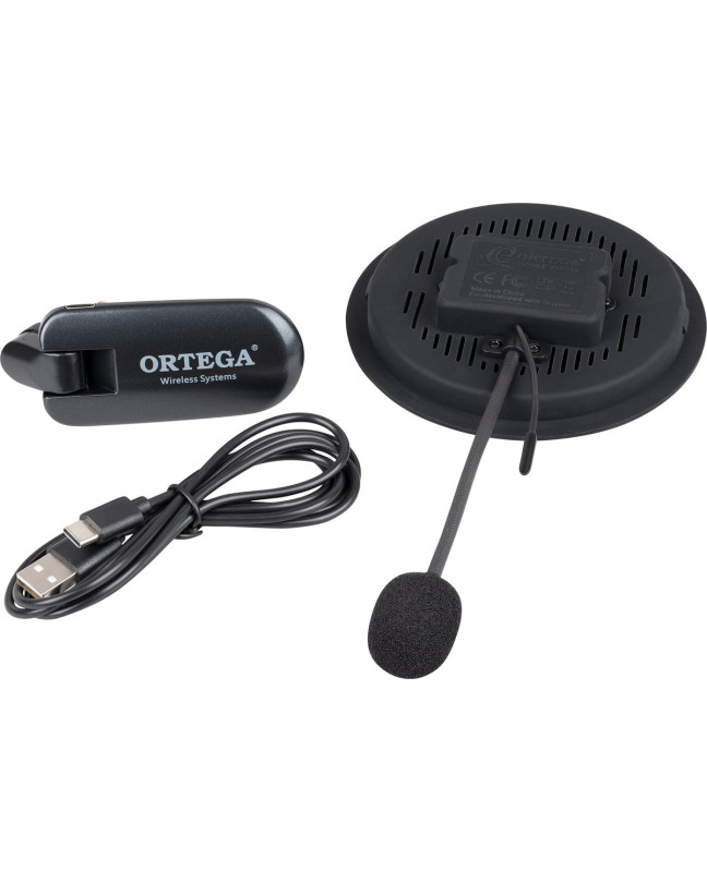 Ortega OSWS100 Wireless Soundhole Pickup System for acoustic guitars - 100 mm Diameter
