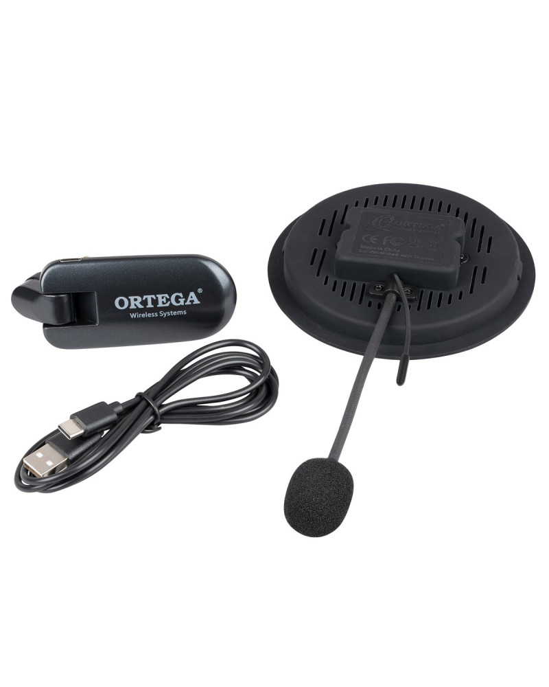Ortega OSWS100 Wireless Soundhole Pickup System for acoustic guitars - 100 mm Diameter