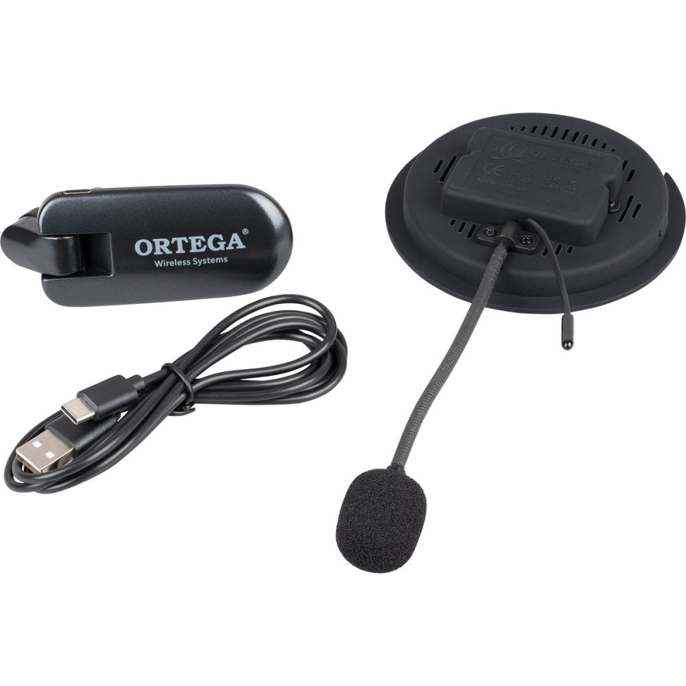 Ortega OSWS86 Wireless Soundhole Pickup System for classical guitars - 86 mm Diameter