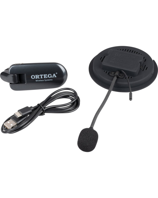 Ortega OSWS86 Wireless Soundhole Pickup System for classical guitars - 86 mm Diameter