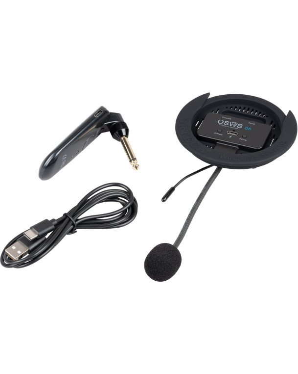 Ortega OSWS86 Wireless Soundhole Pickup System for classical guitars - 86 mm Diameter