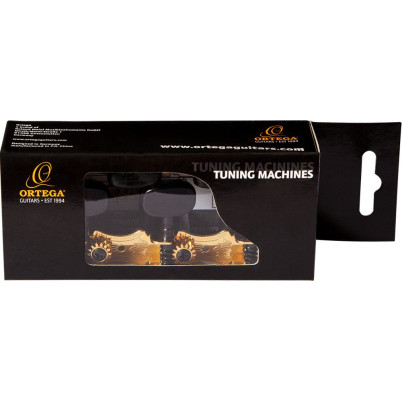 Ortega OTM-FAMILYBK Family Series Guitar Tuning Machines - Gold/Black