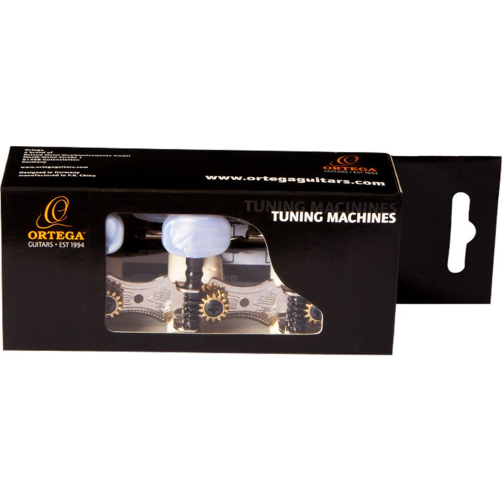 Ortega OTM-FAMILYNT Family Series Guitar Tuning Machines - Chrome/White