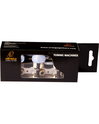 Ortega OTM-FAMILYNT Family Series Guitar Tuning Machines - Chrome/White