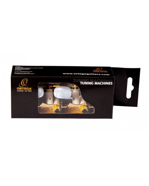 Ortega OTM-FAMILYPRO Family Series Pro Guitar Tuning Machines - Gold/White