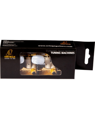 Ortega OTM-FAMILYPRO Family Series Pro Guitar Tuning Machines - Gold/White