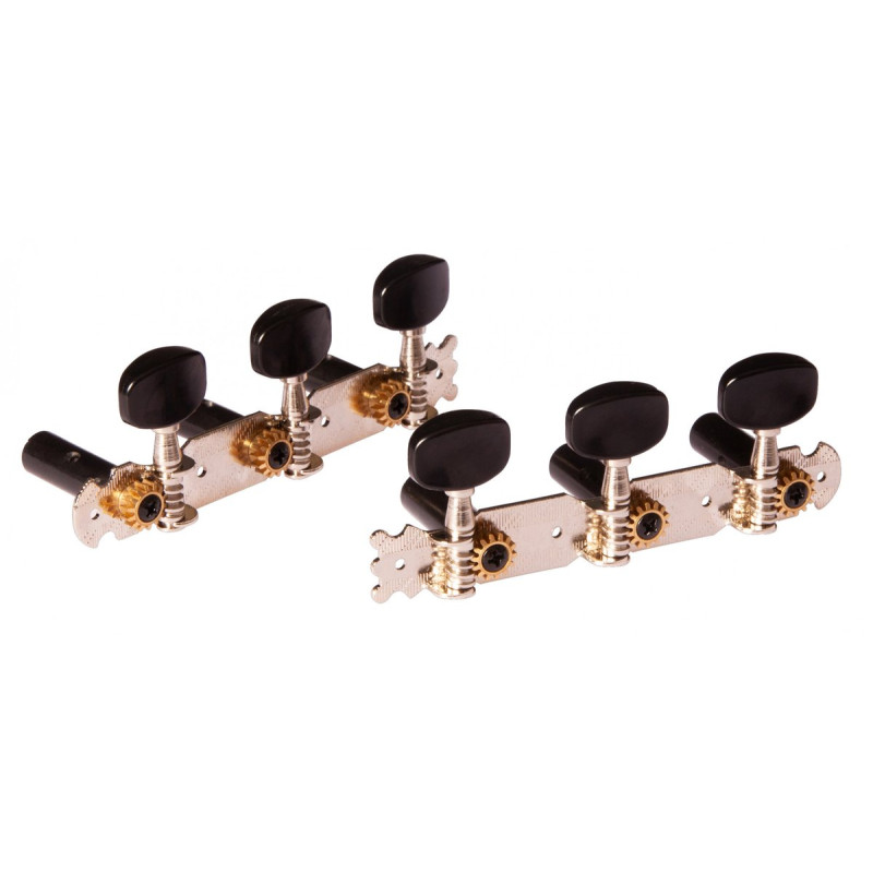 Ortega OTM-STUDENT Student Series Guitar Tuning Machines - Chrome/Black