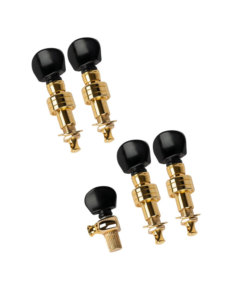 Ortega OTMBJDC-GO 4+1 Banjo Tuning Machines - Gold